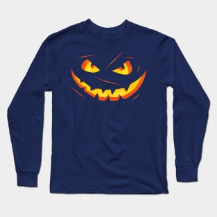 Pumpkin eye's and mouth halloween costume Long Sleeve T-Shirt